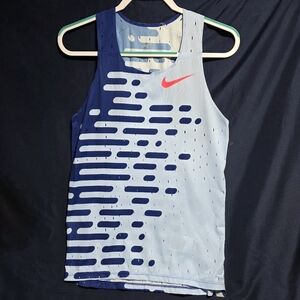 Nike 2023 Pro Elite Singlet Racing Top DR4846-455 Made In USA Men’s Size Small